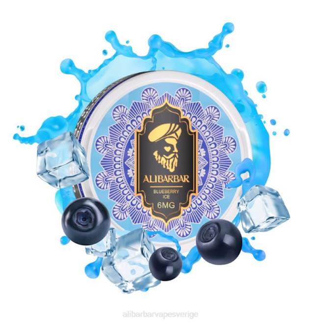 Alibarbar Vape Sverige blåbärsis - Alibarbar nikotinpåsar 8F2695